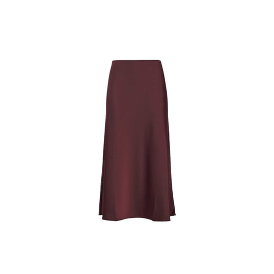 Satin skirt bordaux